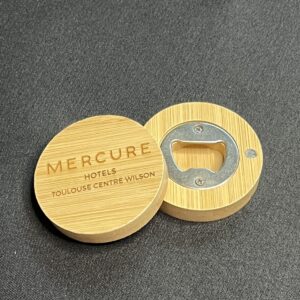 Décapsuleur rond en bambou