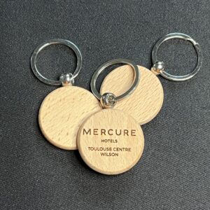 Porte-clés ronds personnalisables