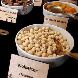 Étiquette rectangulaire sur pied